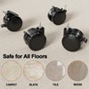 JOY worker Lockable Stem Caster Wheels Set of 4, Metric