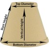 Undisclosed Red Four Inch Tapered Drum Clip on Chandelier Lampshades