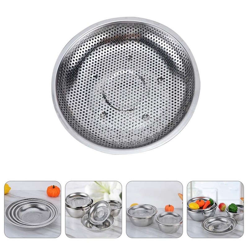 Insert Stainless Steel Insert Kitchen Sieve Fruit Sieve Vegetable Washing