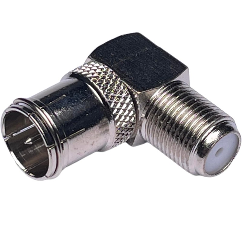 CESS - Conector F-Jack coaxial de ángulo recto a F-Quick