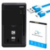Long Endurance Standard Business Excellent Spare 1750mAh Battery Universal USB/AC