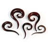 Fly Style Rosewood Spiral Ear Expander, Wood