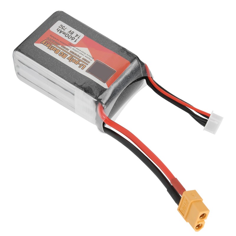 14.8V 4S 1600mAh 75C XT60 Plug RC Car Boat LiPO
