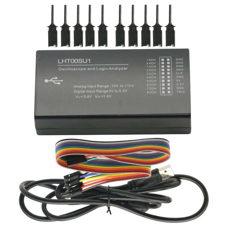 LHT00SU1 USB oscilloscope Virtual Oscilloscope Logic Analyzer I2C SPI CAN