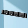 Thickened Invisible Hook 5 Hook Wall Mounted Coat Rack Folding