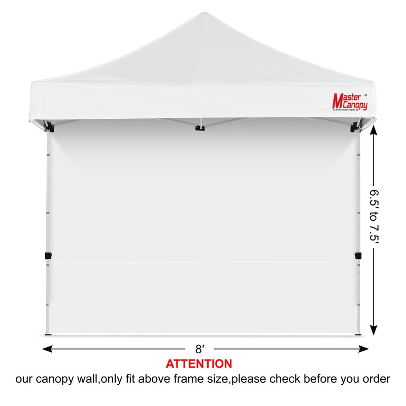 MASTERCANOPY 8x8ft Canopy SunWall Instant Canopy SideWall for Pop Up