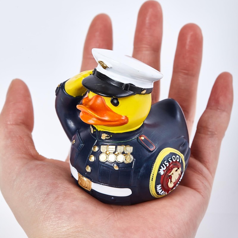 YUHATRG Veteran Tribute Duck Resin Military Army Figurine Funny Desk
