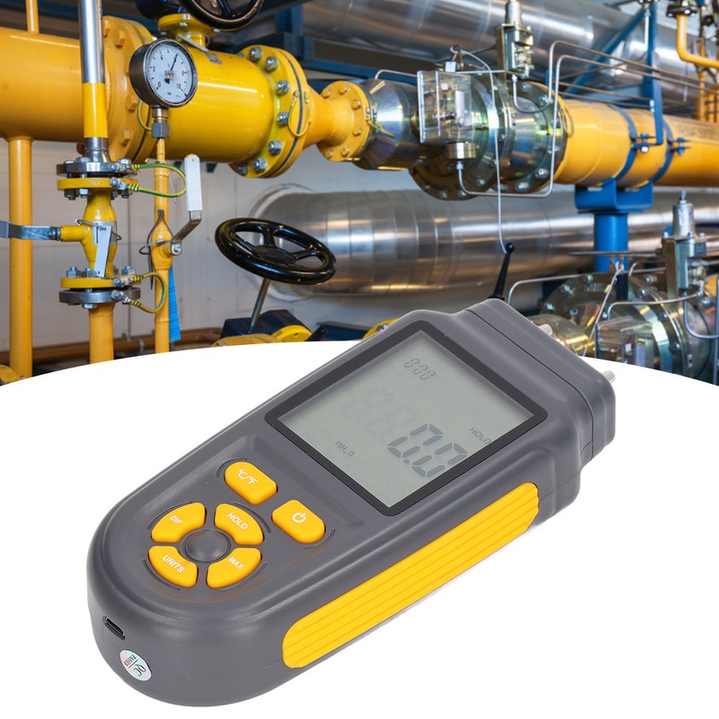 Digital Pressure Gauge High Accuracy Wide Range Differential Pressure Meter
