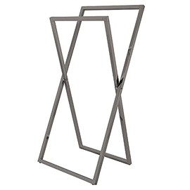 Kingston Brass SCC8298 Pedestal X Style Steel Construction -Towel Rack, Brushed Nickel