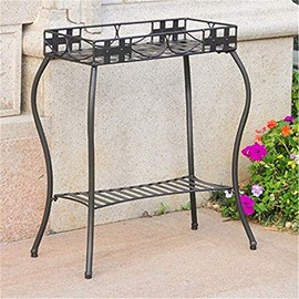 Santa Fe Iron Plant Stand in Antique Black