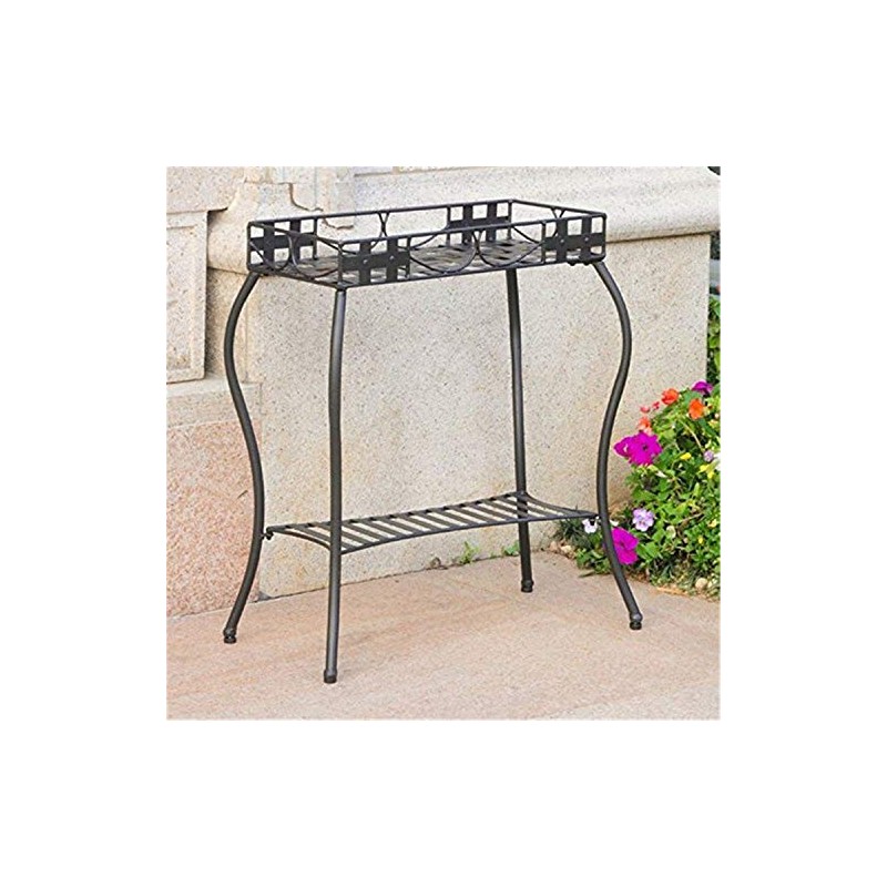 Santa Fe Iron Plant Stand in Antique Black