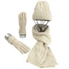 Warmiehomy Hat Gloves Scarf Set for Women Ladies Girls Soft