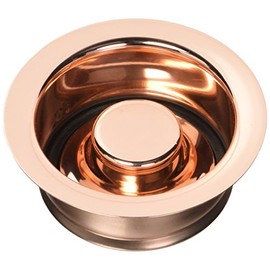 Jaclo 2815-PCU Garbage Disposal Flange with Stopper, Polished Copper
