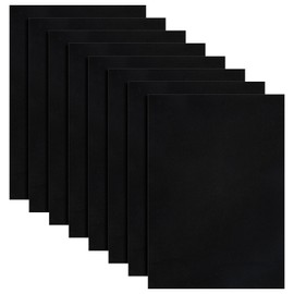 TOTSUN 8PCS Black Rubber Rectangular Non-Slip Foam Mats, 30x20x0.3cm, DIY Scrapbooking & Furniture Protection