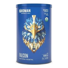 Birdman Falcon Protein Proteína Vegana Orgánica Certificada  Con Enzimas Digestivas Y Probióticos  Sin Gluten  Vainilla  510g