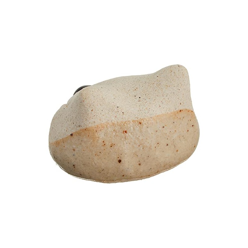 光陽 Pottery 箸置ki White Approximately/3 X/2 cm Handcrafted Face Cat