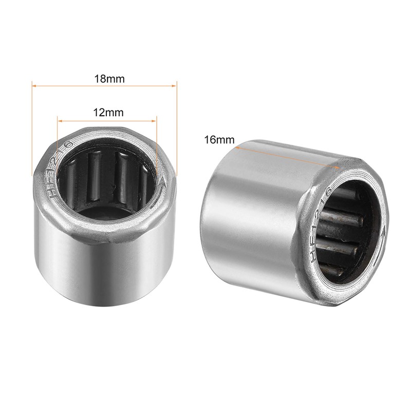 sourcing map HF1216 Needle Bearing Disposable Bearing 12 mm Bore