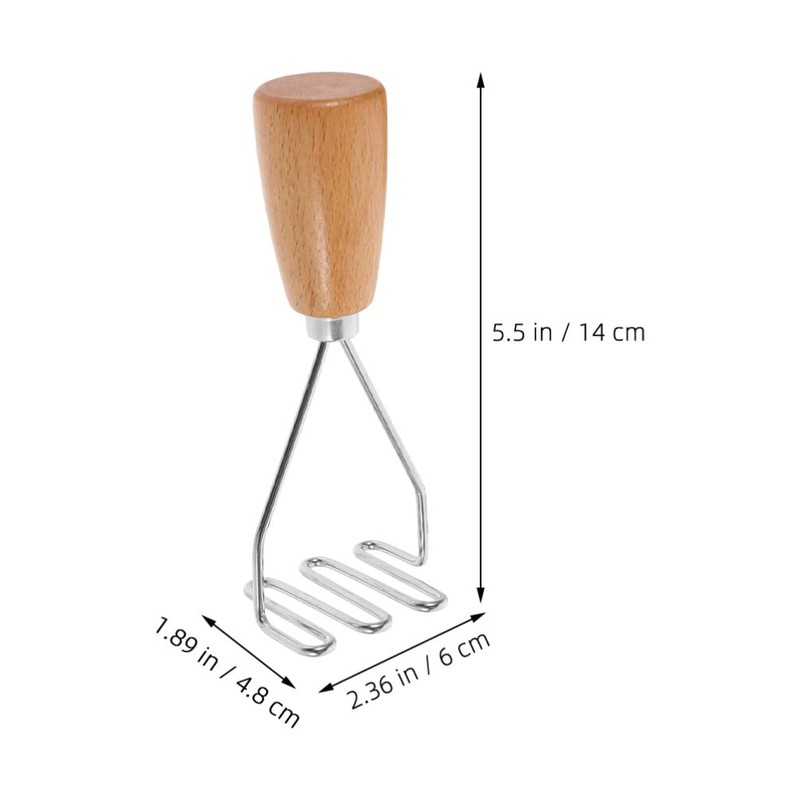 Alipis Potato Masher Stainless Steel Wire Masher Baby Food Masher