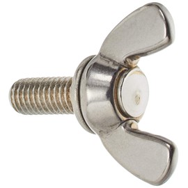 TRUSCO B350615 Stainless Steel M6X15 Forged Butterfly Bolts, Pack of 5