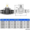 TAILONZ PNEUMATIC 4mm Tube OD Air Flow Control Valve with