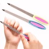 KAKASEA Double Sided File Metal Buffer Fingernails Toenails Manicure Files
