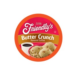 Friendly's Flavored Ice Cream Coffee Pods, Compatible with Keurig K Cup Brewers (Butter Crunch, 40 Count)