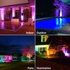 MELPO Led Flood Light Outdoor, 50W RGB Color Changing Landscape
