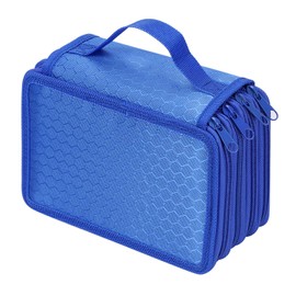 Large Colored Pencil Case High Capacity Zipper Pen Bag 72 Slots 4 Layers Pen Organiser Stationery Pouch Bag Case Paint Brush Holder Storage For Office School Artist Sketch Drawing Pencils Holder