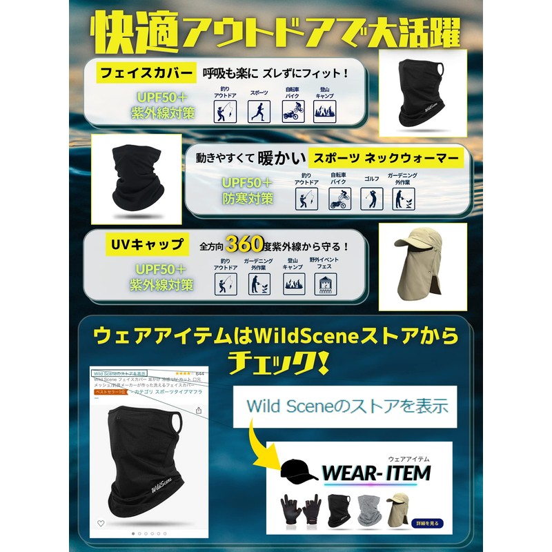 Wild Scene Fishing Gloves, Fingerless, Thermal, Neoprene & Polyurethane Material