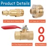 RV Winterize Blowout Adapter Kit - 1/4" Male Quick Connect