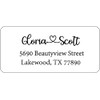 Atelier Elegance Custom Address Labels, Any Name, Any Address, Heart