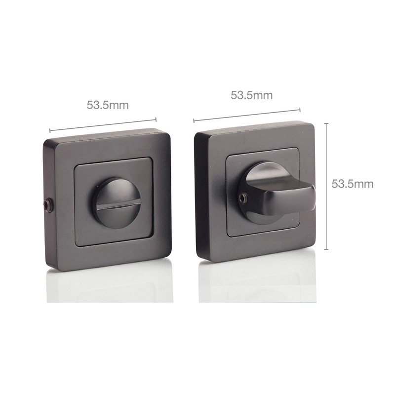 Yale Bologna Black Door Handle 35-ZR-8x8-A003-WC-56-11, Stylish Modern Design for