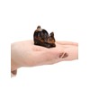 JSDDE Tiger Eye Crystal Cat Figurine for Cat Lovers Cute