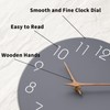 Mosewa Wall Clock Silent Non Ticking Decorative for Kitchen Bedroom