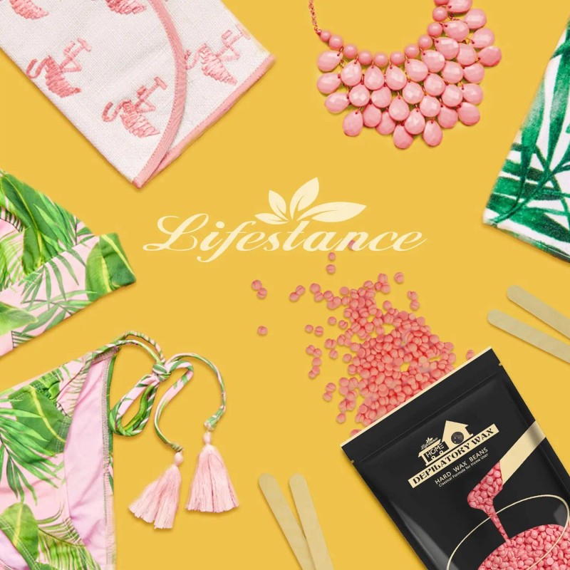 Lifestance 100g Hard Wax Beans for Face & Bikini/Intimate Hair