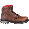 ROCKY Rams Horn Waterproof Work Boot Size 10(M) Dark Brown