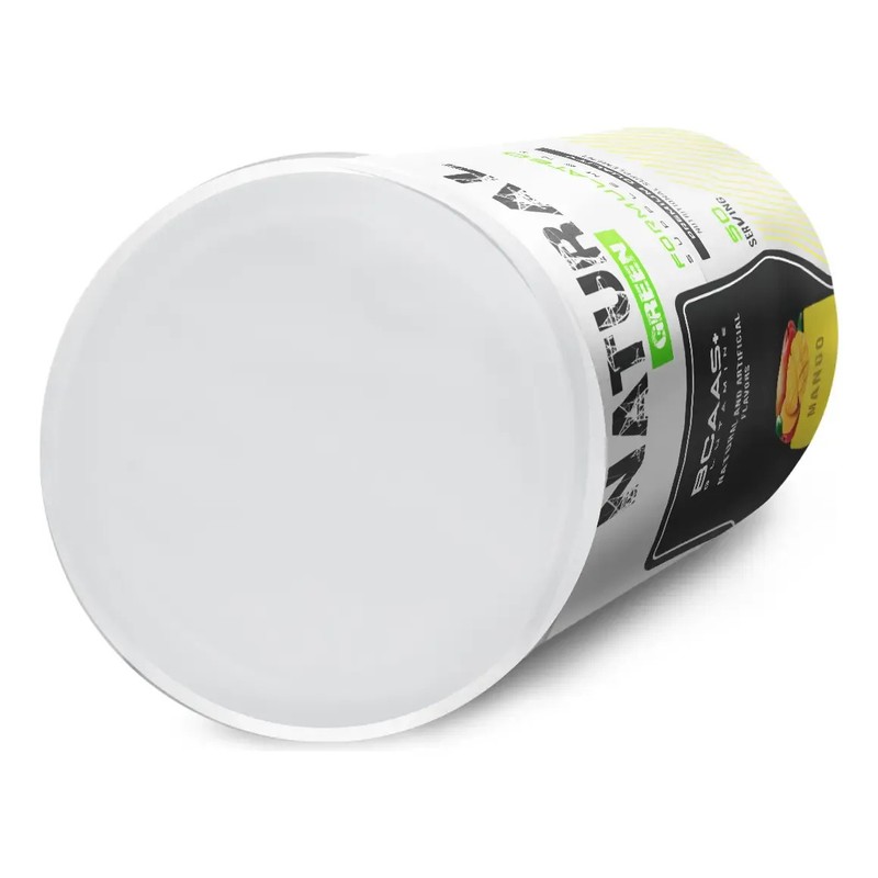 Bcaas Glutamina Aminoácidos Natural Green 500g Sabores Sabor Mango