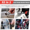 NINEFOX Universal Socket Wrench 52 in 1 Wrench Multifunction Wrench