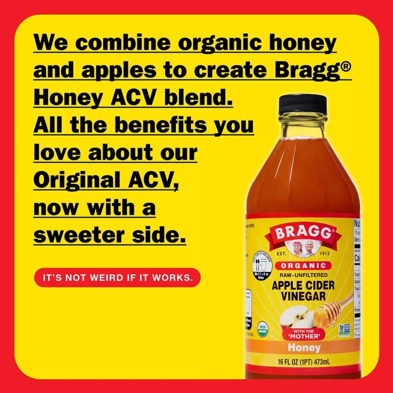 Bragg Organic Apple Cider Vinegar with Mother 16 Fl Oz
