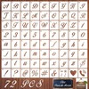 Pack of 72 Letter Stencils Number Stencils, 3 Inch Reusable