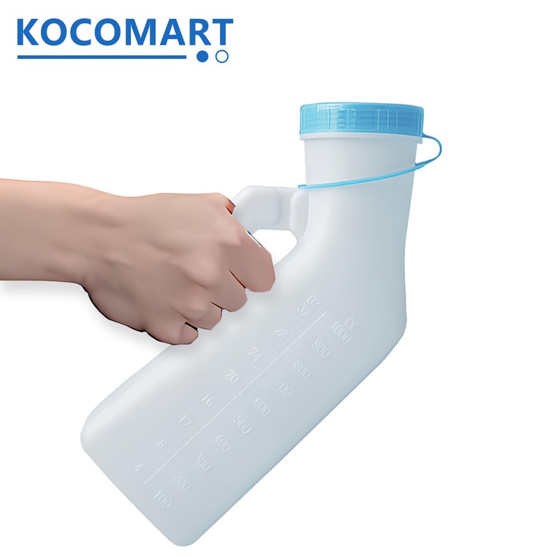 KOCOMART Urinary Bottle, Men's, Large Diameter, 33.8 fl oz (1,000