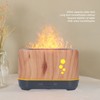 200ML Aromatherapy Diffuser Hollow Flame with Ambience Light Remote Control