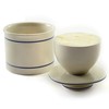 Norpro Glazed Stoneware Butter Keeper,White