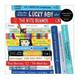 Galison 1000 Piece Bibliophile Book Club Darlings Jigsaw Puzzle for Adults, Adult and Family Puzzle with Illustrated Artwork of Famous Books (0735358451)