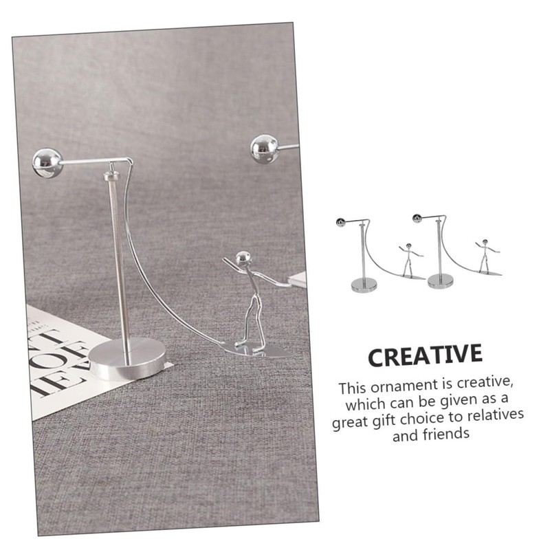 ORFOFE 2Pcs Surfing Men Tumbler Physics Balancing Ornament Premium Decor