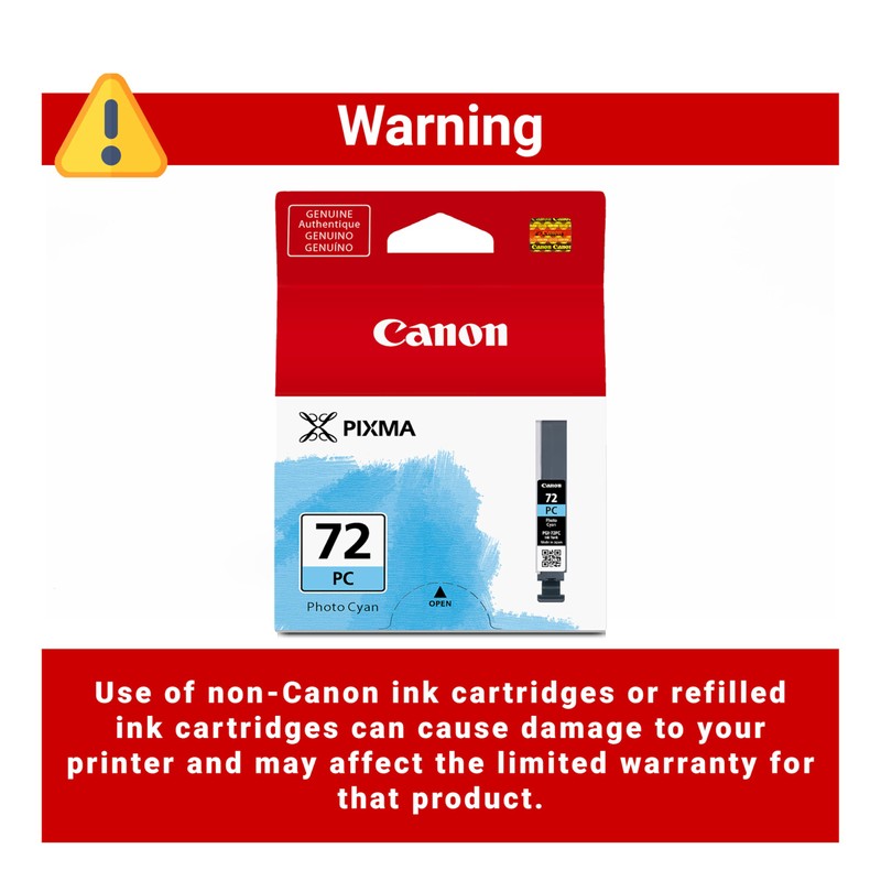 Canon PGI-72 Genuine Photo Cyan Ink Tank, Compatible with PIXMA