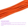 DMiotech 1/8"(3mm) 33ft(10m) Elastic String Cord Jewelry Stretchy Cord Orange