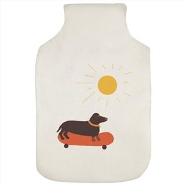 'Dachshund On A Skateboard ' Hot Water Bottle Cover (HW00035755)