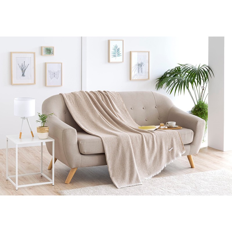 Todocama - Extra Soft Cotton Blanket, Four Seasons Multipurpose Bedspread,