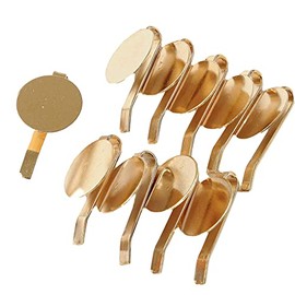 MYmama Set of 10 Pony Hooks with Dish Gold Hair Accessories